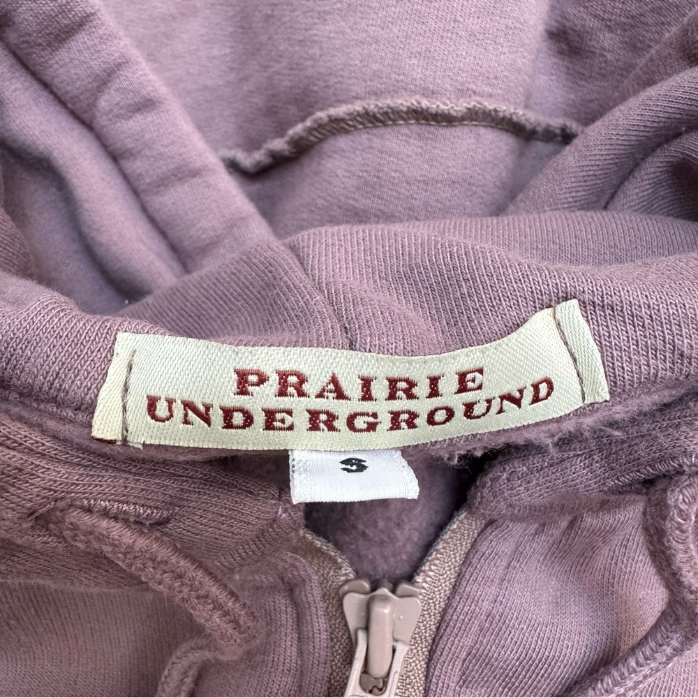 Prairie Underground - Dusty Purple Hooded Long Sleeve Hoodie Jacket/Dress - S - Picture 7 of 7